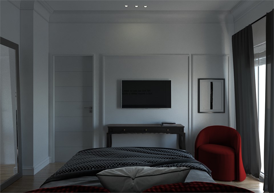 Interior design in apartment in Pireaus